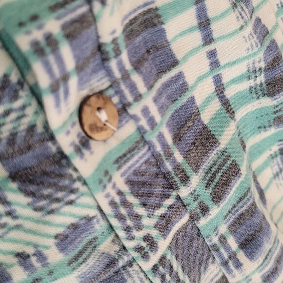 Agnes & Dora SUPER SOFT Essential Cardigan Teal Plaid Pockets - Picture 4 of 5